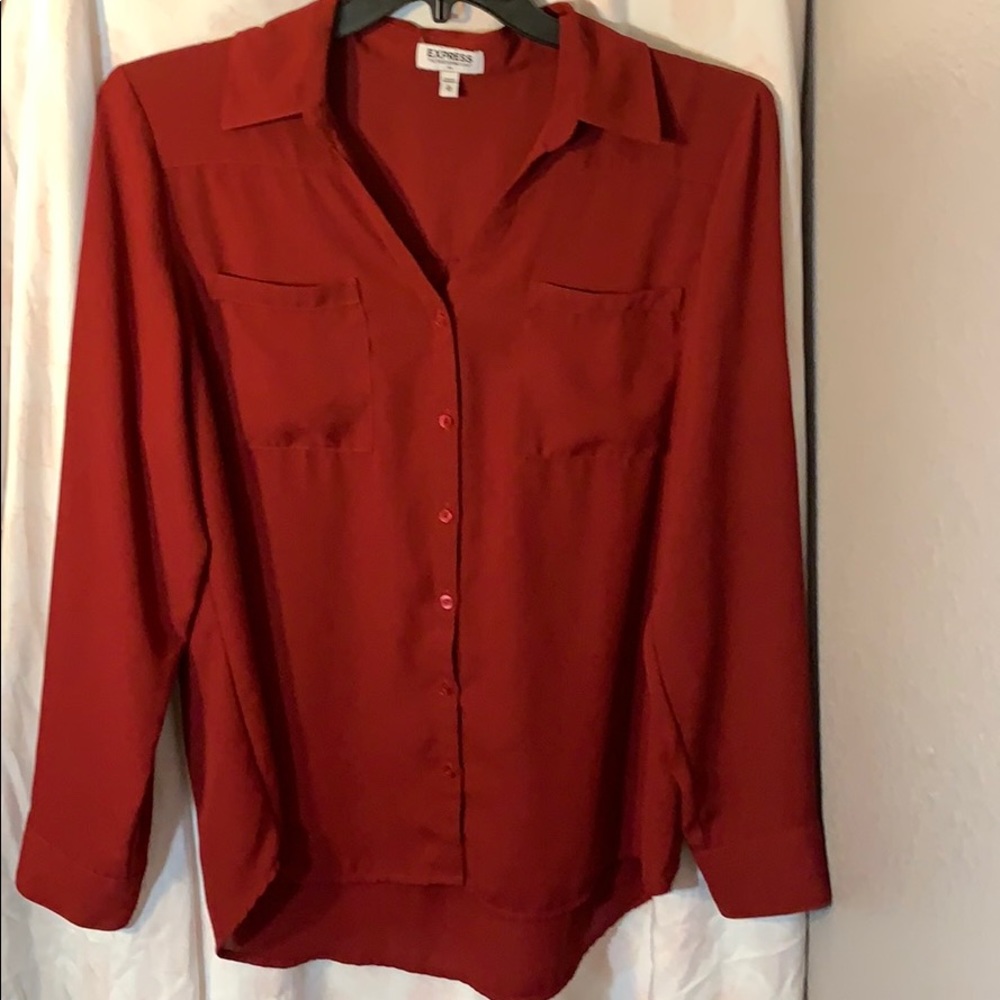 Express Portfino Button Down Top